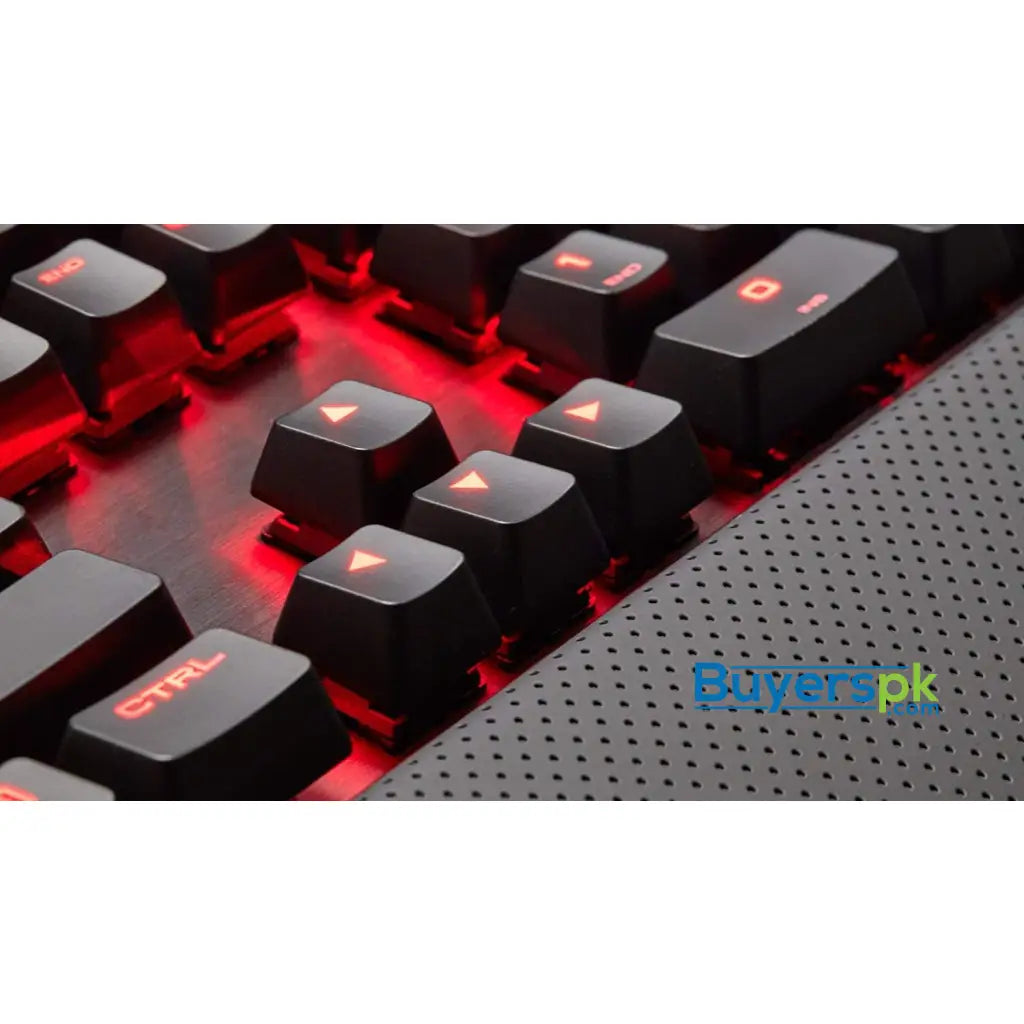 CORSAIR K70 LUX Mechanical Gaming Keyboard - Backlit Red LED - USB Passthrough & Media Controls - Linear & Quiet - Cherry MX Red - Keyboard CORSAIR K70 LUX Mechanical Gaming Keyboard - Backlit Red LED - USB Passthrough & Media Controls - Linear & Quiet - Cherry MX Red - Keyboard